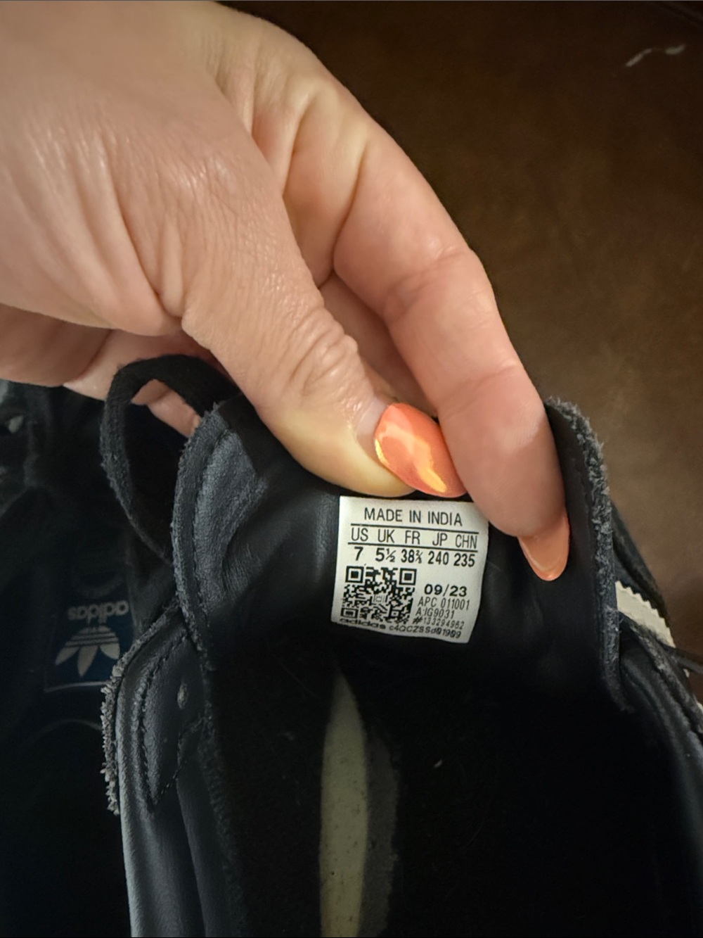 adidas Black and White Classic Low-Top Sneakers - Picture 5 of 6